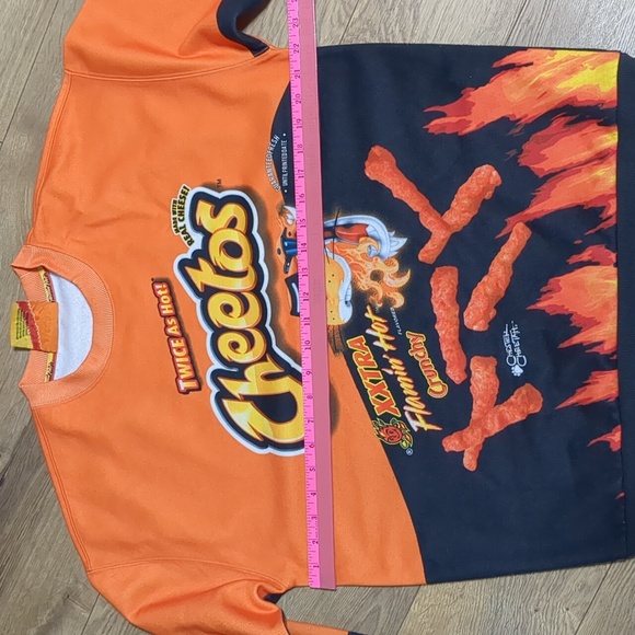 Cheetos Flamin Hot Forever 21 pullover Sweatshirt men's size Small - Picture 6 of 7
